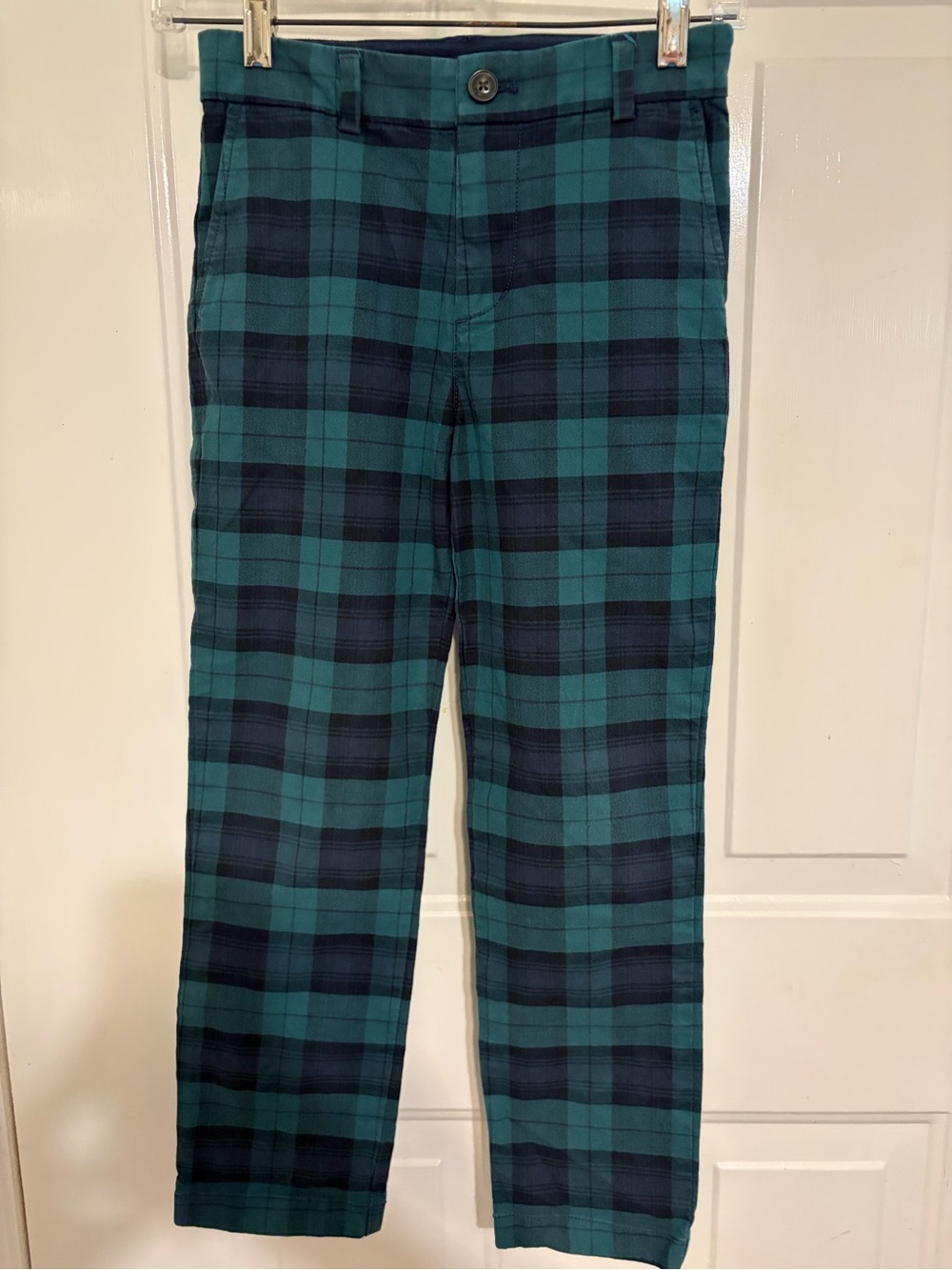 Vineyard Vines Beautiful Boy's Holiday Plaid Breaker Pants Nautical Navy Size 10